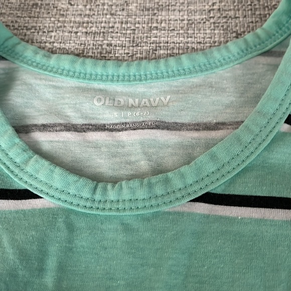 NWOT Old Navy light green/blue striped  tank - Picture 2 of 2